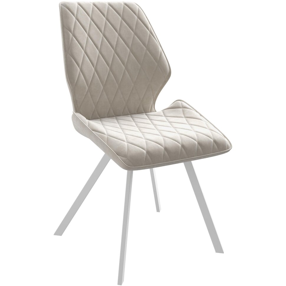 Стул DikLine 242PRO B03 BEIGE, ножки белые Стул DikLine 242PRO B03 BEIGE, ножки белые