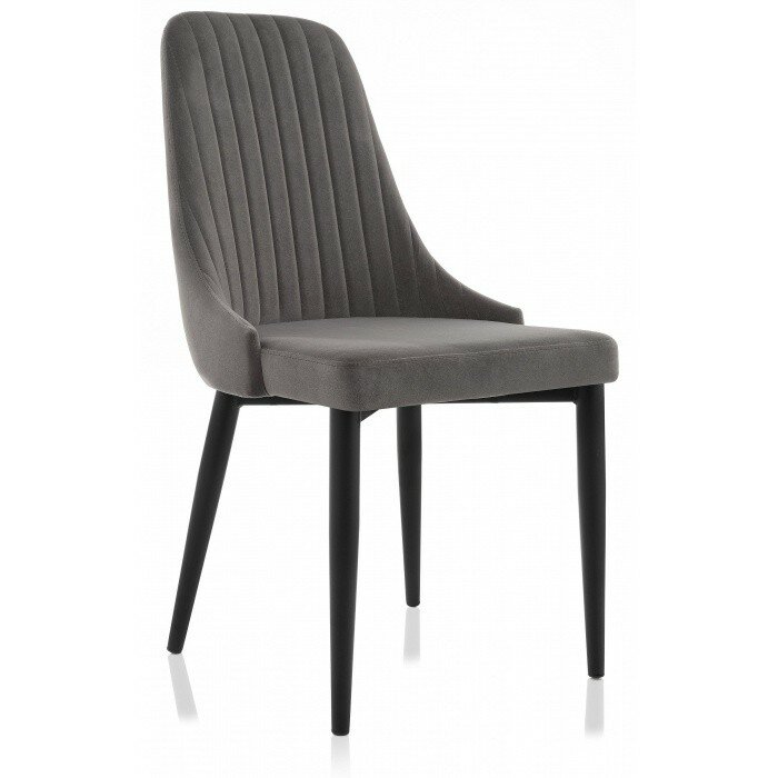 Стул на металлокаркасе Kora dark gray / black Стул на металлокаркасе Kora dark gray / black