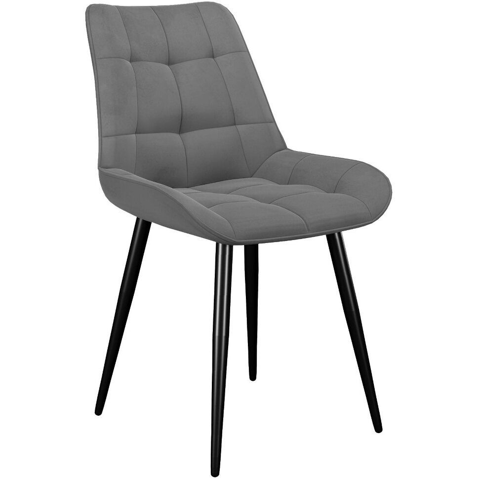 Стул DikLine 206М B22 GREY, ножки черные Стул DikLine 206М B22 GREY, ножки черные
