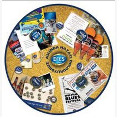 Круглая столешница Werzalit (70 см) Efes Medals печать С рисунком Круглая столешница Werzalit (70 см) Efes Medals печать С рисунком