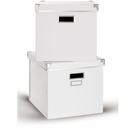 A57005001 Комплект коробок для хранения из 2-х штук Storage Organizer Ashley Белый