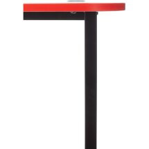 Стол игровой Бюрократ Knight Table L Red столешница ДСП красный каркас черный металл