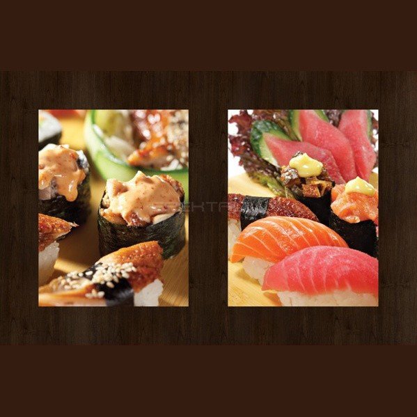 Круглая столешница Werzalit (60 см) 272-690/691 суши печать Коричневый с рисунком Круглая столешница Werzalit (60 см) 272-690/691 суши печать Коричневый с рисунком