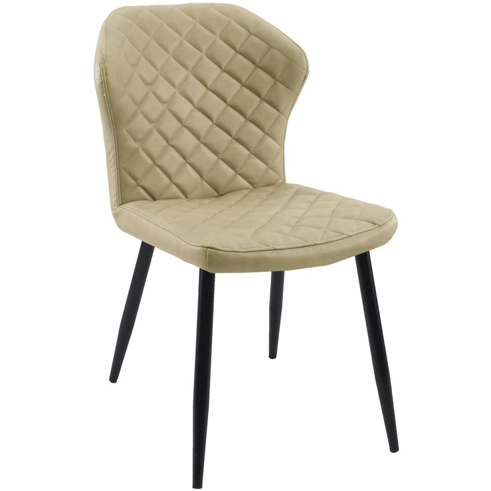 Стул DikLine 239М кож/зам BEIGE, ножки черные Стул DikLine 239М кож/зам BEIGE, ножки черные