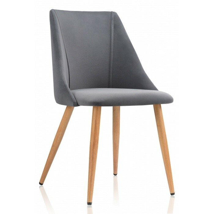 Стул на металлокаркасе Morgan dark gray / wood Стул на металлокаркасе Morgan dark gray / wood