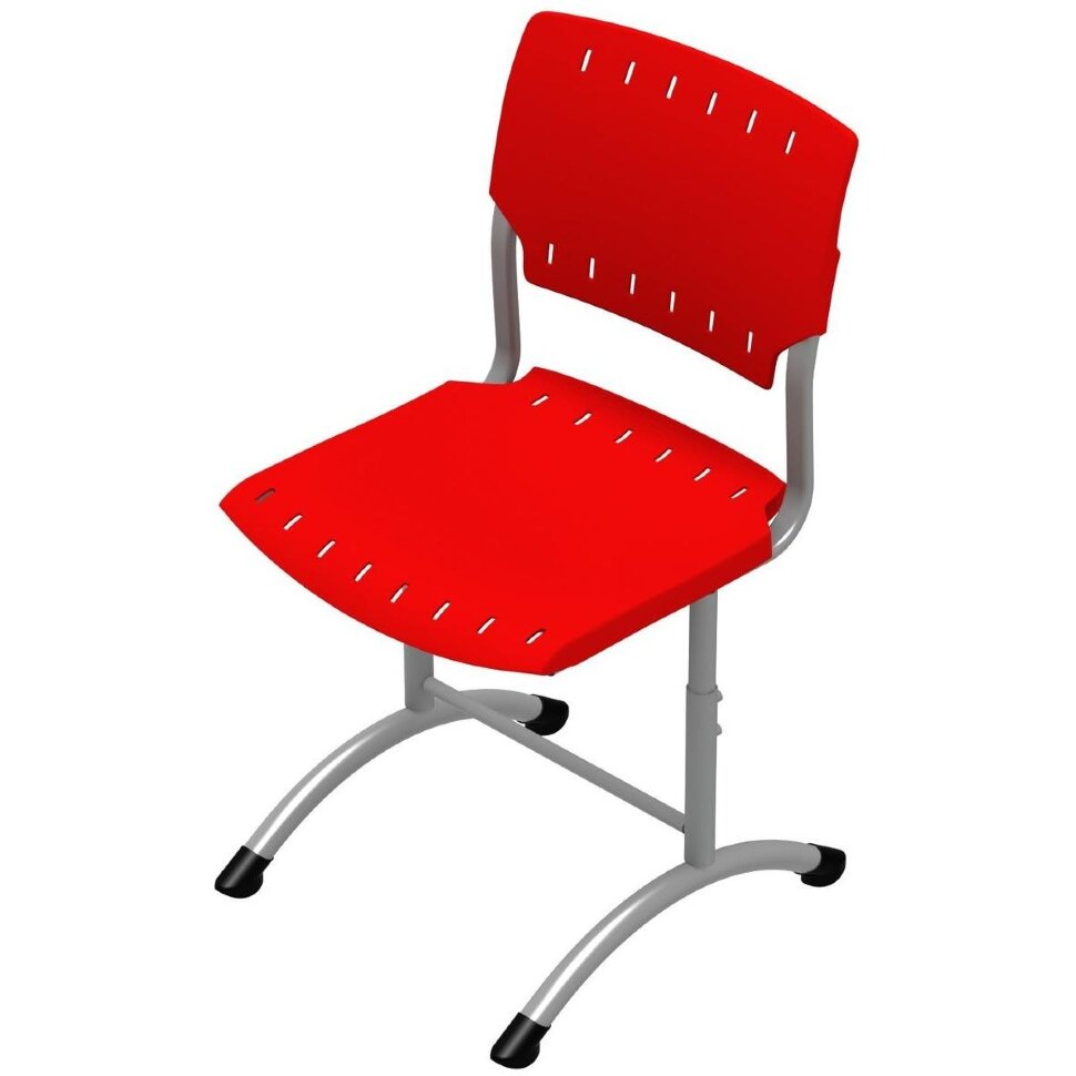 стул поворотный регулируемый по высоте с сиденьем из цельнолитого пластика