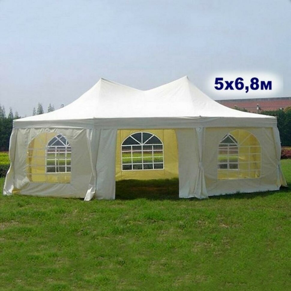 Шатер-павильон AFM-1054HF Beige (5х6.8) (уп. 2 кор.) 