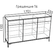 Греденция Т3 Альба 