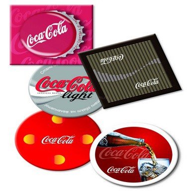 Квадратная столешница Werzalit (60х60 см) Coca Cola Full печать Красный