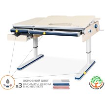 Детский стол Mealux Montreal Multicolor Lite  арт. BD-670 TG/MC Lite  - столешница беленый дуб  коробок-2 шт.