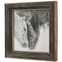 Картина CUSTOM BLACK AND WHITE HORSES