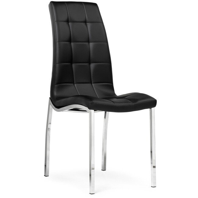 Стул на металлокаркасе DC2-092-2 black / chrome 